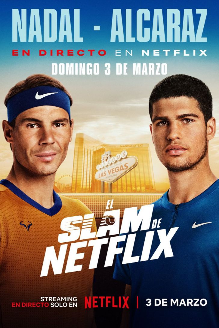 En directo: Netflix rompe los esquemas con el 'slam' entre Alcaraz y Nadal