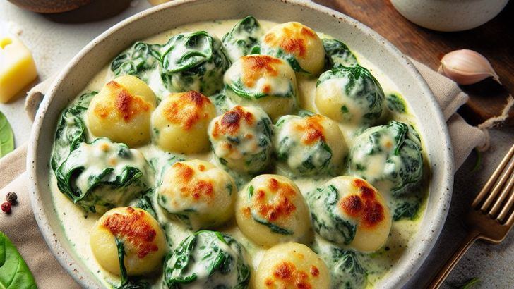 Joseba Arguiñano presenta ñoquis de espinaca con relleno de queso a la carbonara