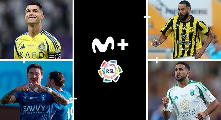 Estrellas del fútbol se enfrentan en la Supercopa Saudí por Movistar Plus+