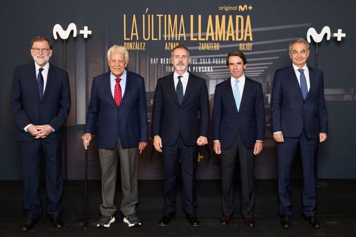 Movistar Plus+ presenta la serie documental 'La última llamada' con expresidentes españoles